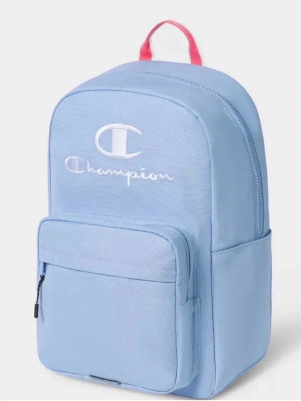 Champion Estate Kids Backpack in Blue with Pink Handle Holds up to 17” Laptop